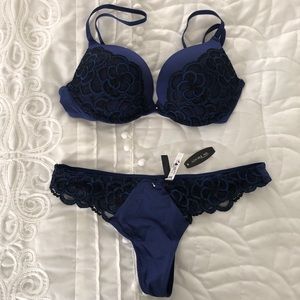 Adore Me Push-up Padded Bra and Thong panty set